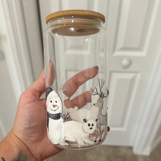 Snowmen & Bears Libby Glass